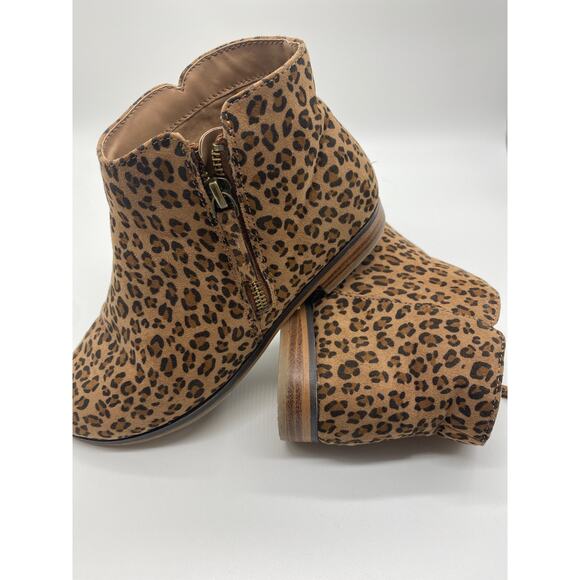 Girl’s Sz 3 leopard boots - Picture 7 of 9